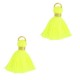 Ibiza style Tassel 1.5cm Gold-neon yellow